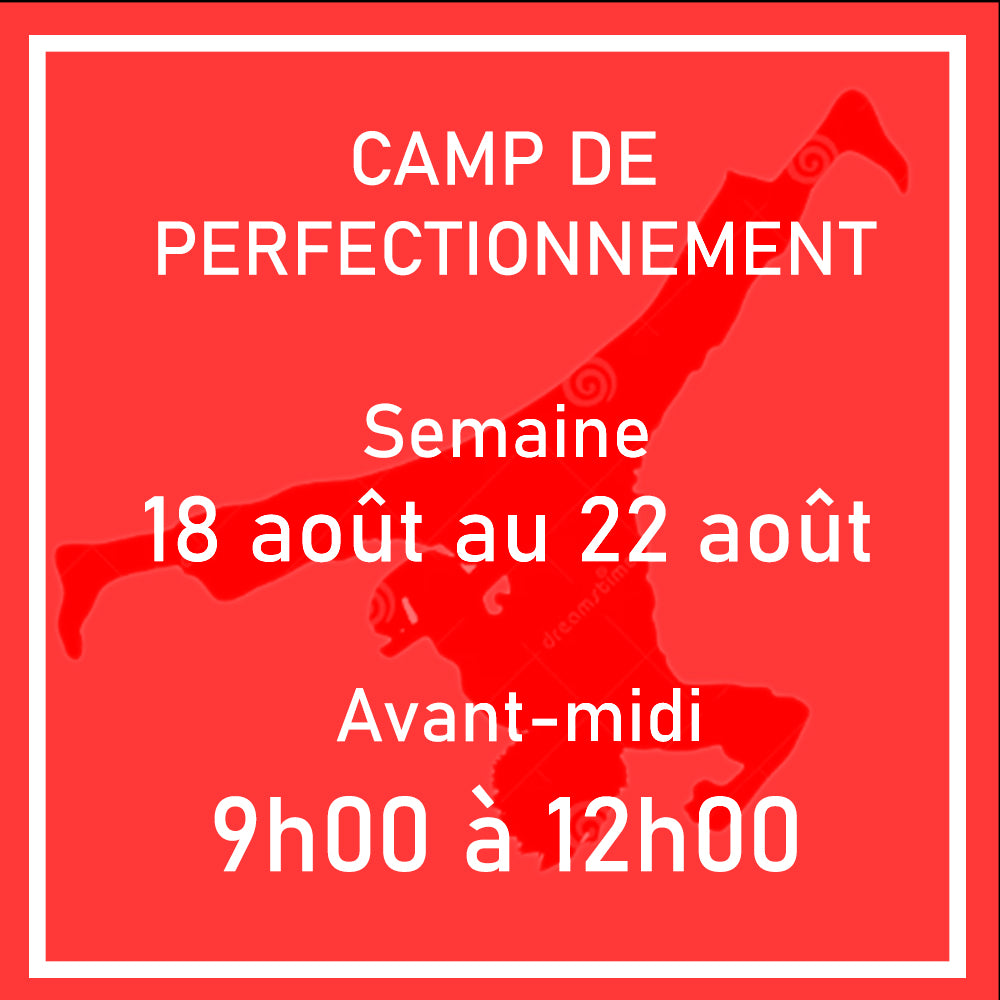 Semaine 9 | Avant-midi 18 août au 22 août