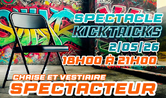 Chaise et vestiaire spectateurs Spectacle 18h00 à 21h00 (2026)